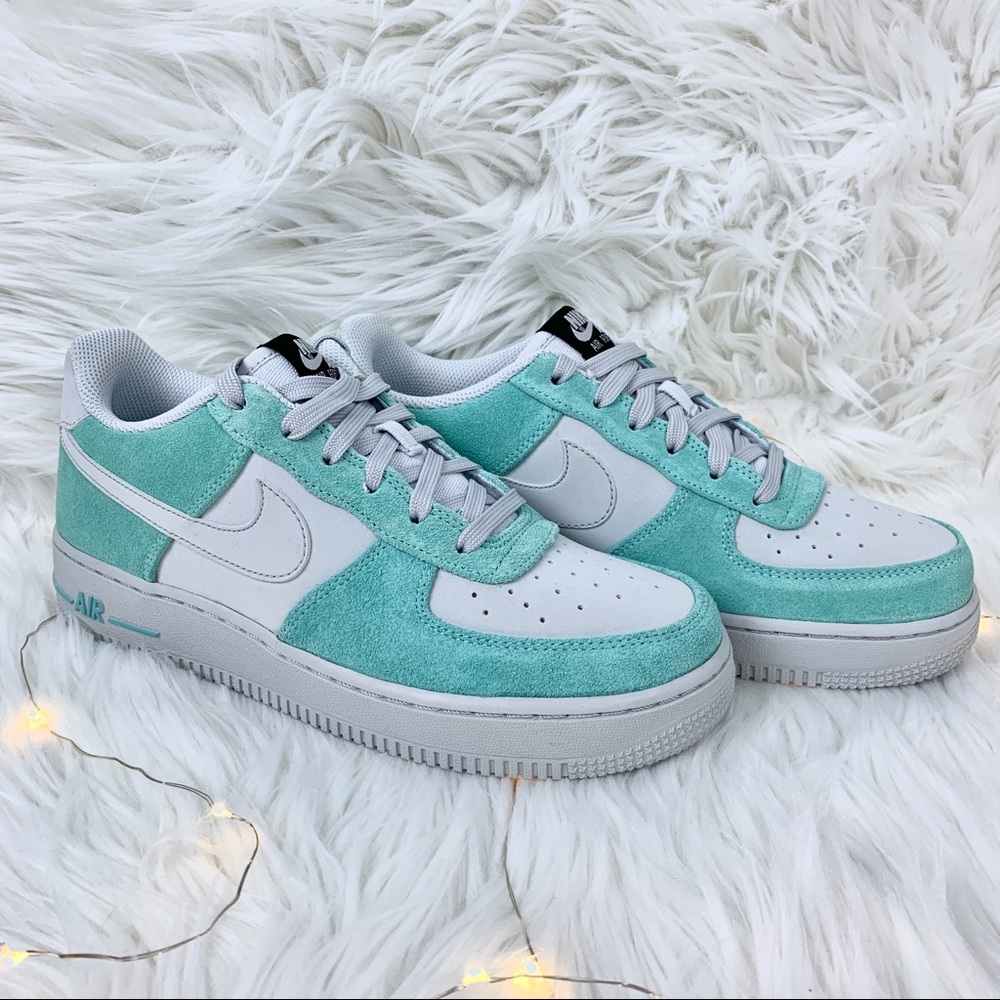 New Nike Air Force 1 Tiffany Teal and Grey - Picture 3 of 9